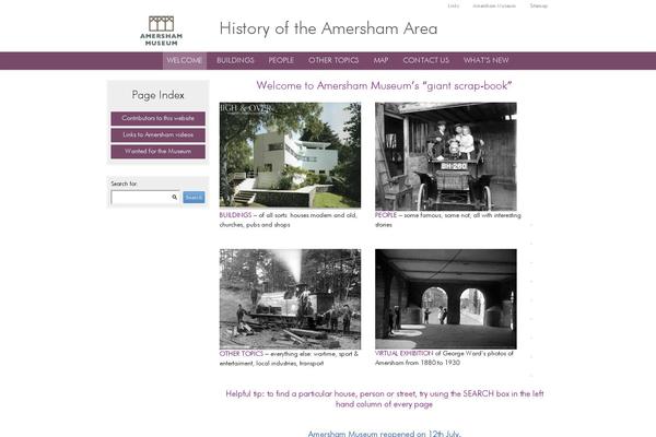 amershamHistory theme websites examples