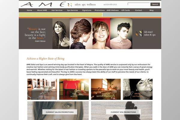 Ame theme site design template sample