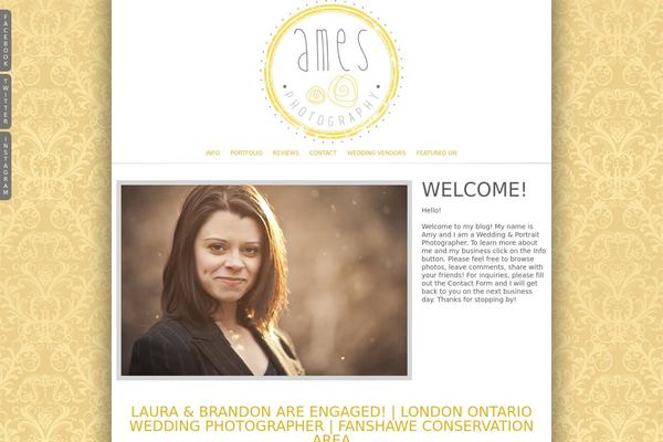 amesweddings.ca site used Ames-photography