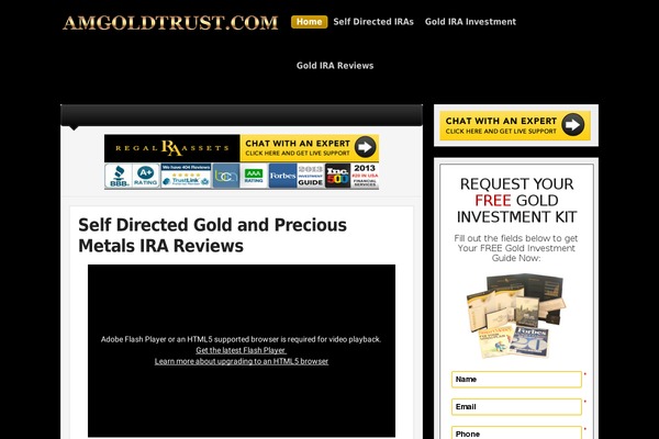 amgoldtrust.com site used Wp-inspired