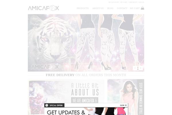 amicafox.com site used Sanctum