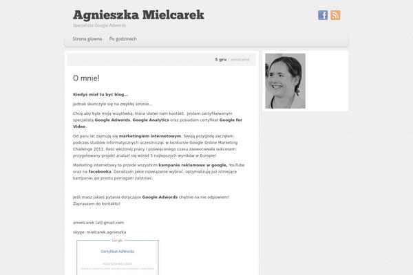 amielcarek.pl site used Paperpunch