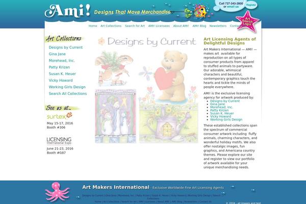Ami theme site design template sample