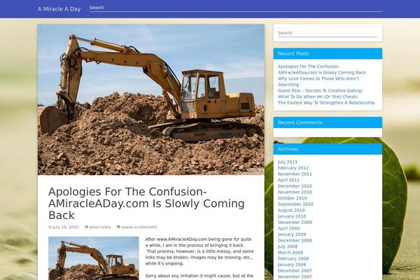 amiracleaday.com site used Materialwp-materialwp
