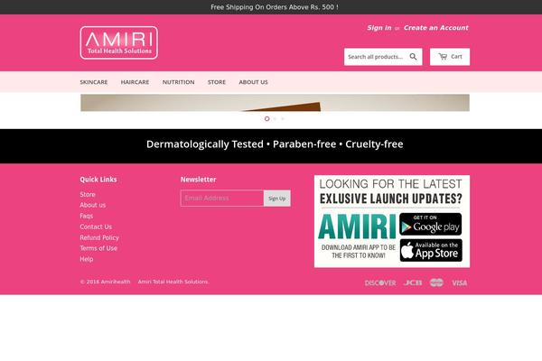 Site using Amiri-toolkit plugin