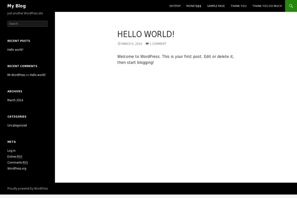WordPress website example screenshot