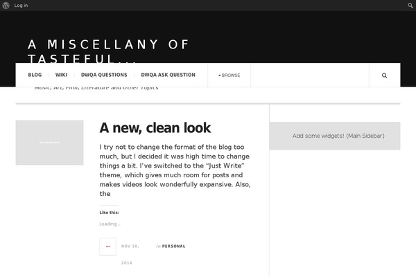 WordPress website example screenshot