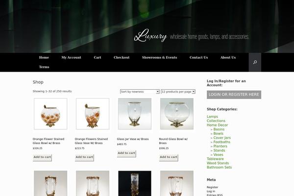 Vantage theme site design template sample