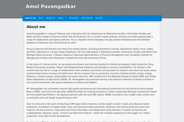 WordPress website example screenshot