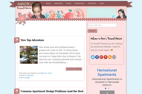 WordPress website example screenshot