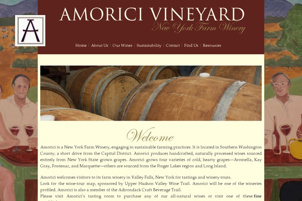 amoricivineyard.com site used Vineyardwinetheme