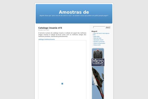 Default theme site design template sample