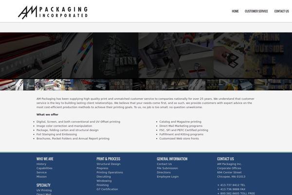 ampackaging.com site used Calistowp