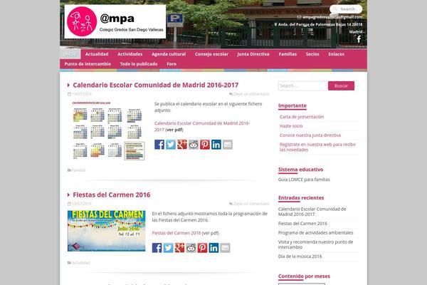 ampagredosvallecas.es site used The WP