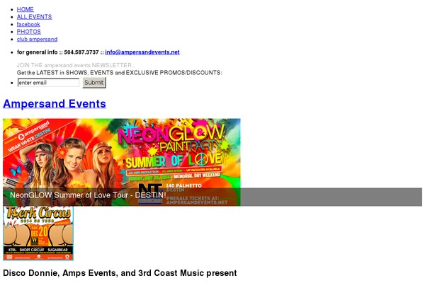 ampersandevents.net site used Ampersandevents