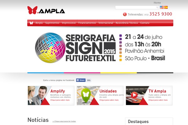 ampla theme websites examples