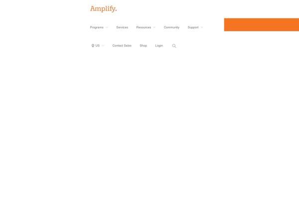 Amplify theme site design template sample