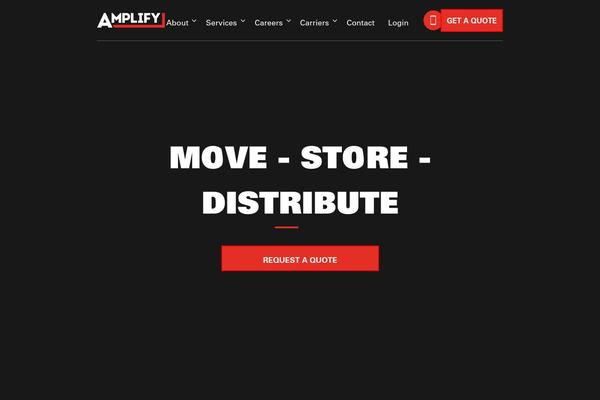 Amplify theme site design template sample