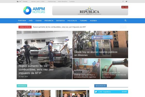 Newspaper theme site design template sample