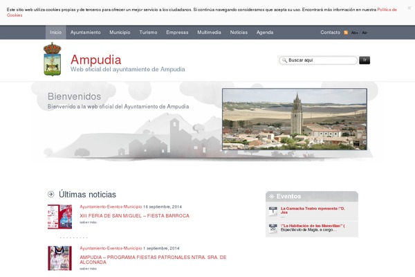 ampudia.es site used Ayuntamientos