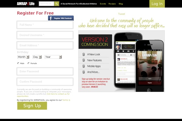 amrap4life.com site used Amrap
