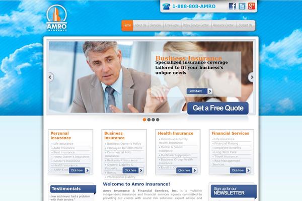 amroinsurance.com site used Amro