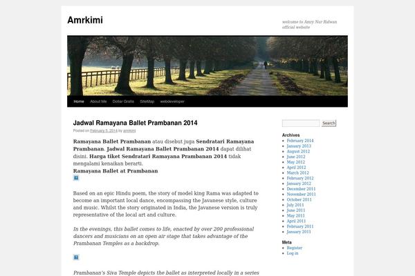 WordPress website example screenshot