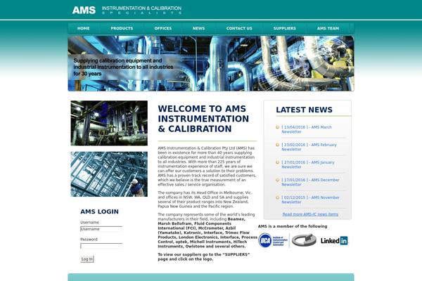Ams theme site design template sample