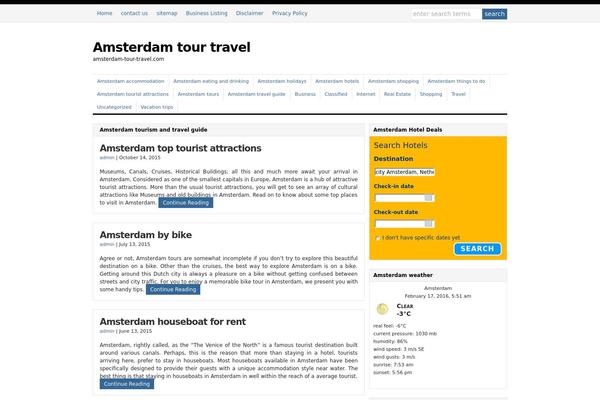 amsterdam-tour-travel.com site used WP-Clear
