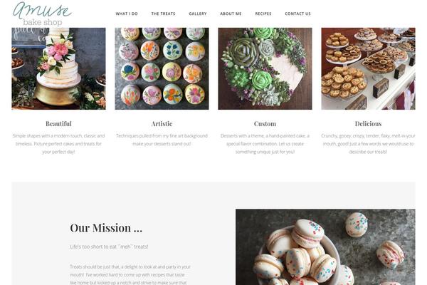 Baker theme site design template sample