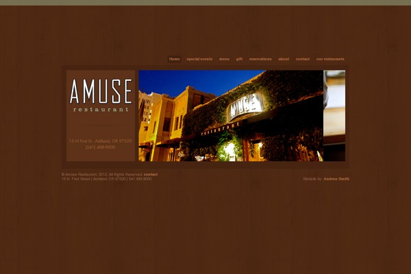 amuserestaurant.com site used Amuse