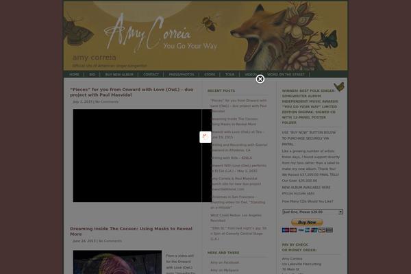 amycorreia.com site used Amys