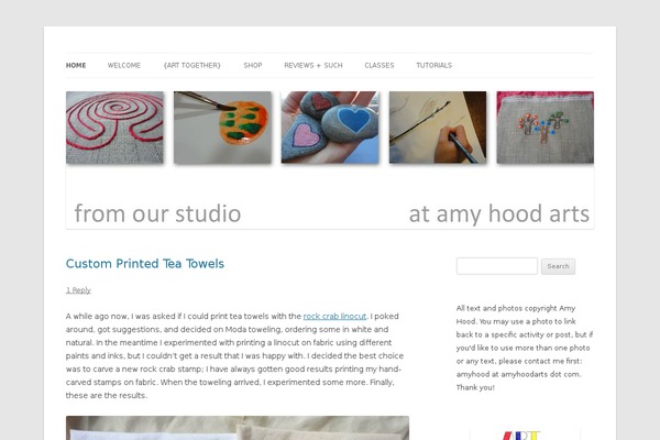 amyhoodarts.com site used Twenty Twelve