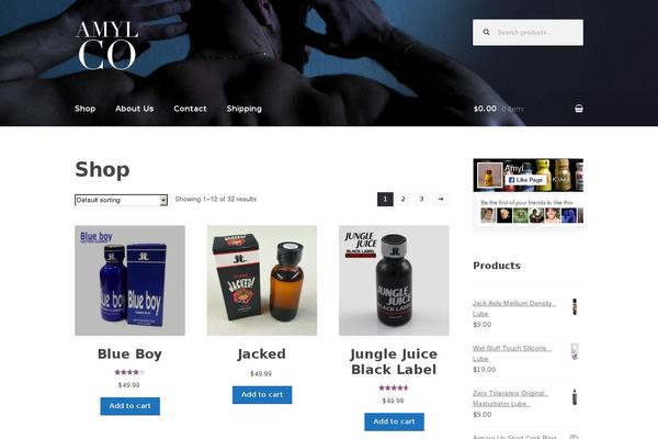 Storefront theme site design template sample