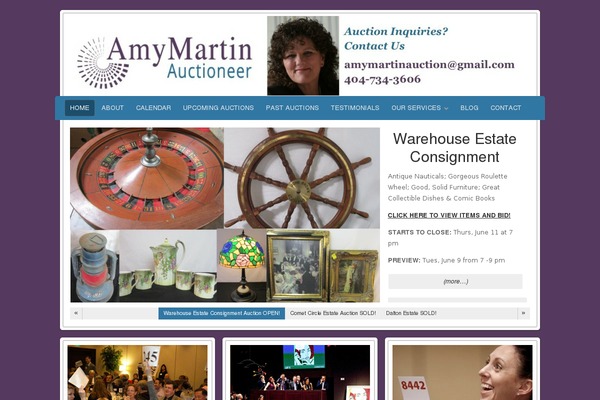 amymartinauctioneer.com site used Amymartinchildtheme