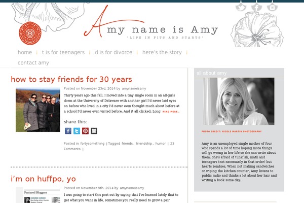amynameisamy.com site used Infoist
