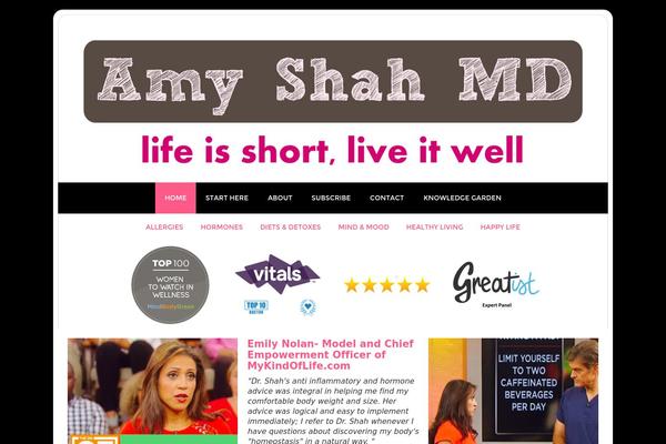 amyshahmd.com site used Modern Blogger Pro