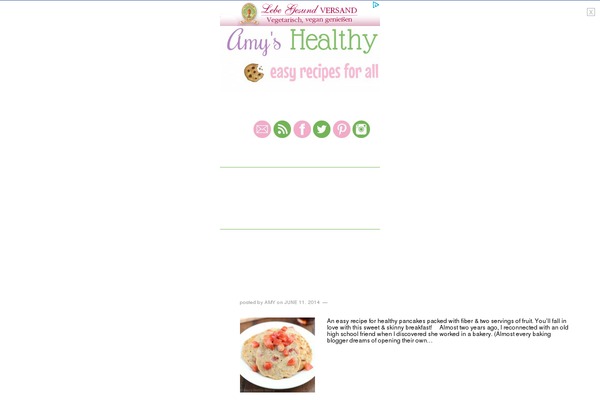 amyshealthybaking.com site used Amys-healthy-baking