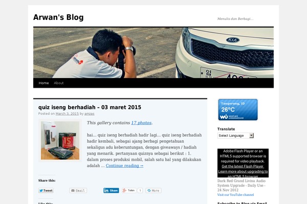 WordPress website example screenshot