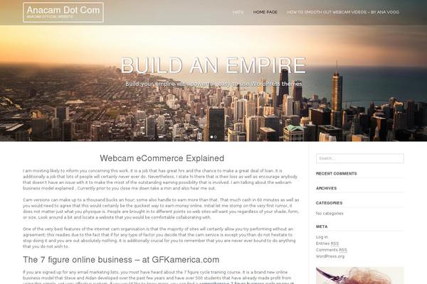 Xcel theme site design template sample