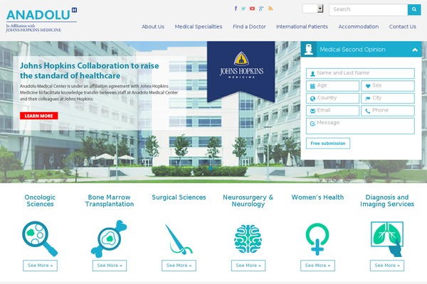 anadoluhospital.com site used Anadolu2014