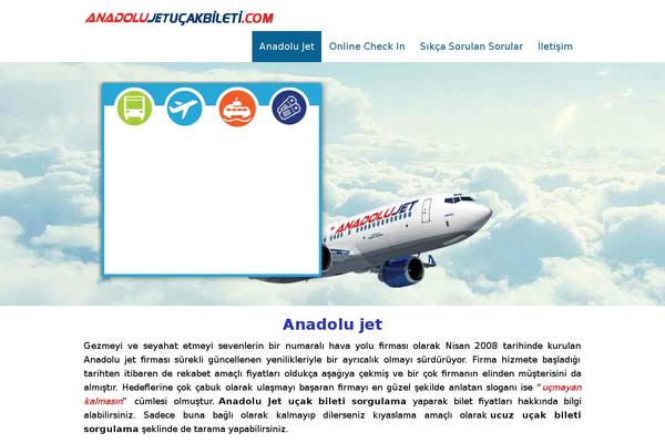 anadolujetucakbileti.com site used Anadolujet