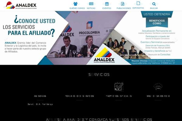 analdex.org site used Tema-analdex