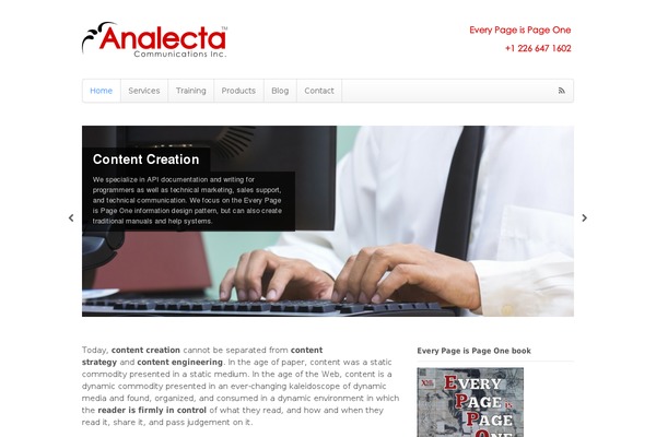 analecta.com site used Canvas5.2.7