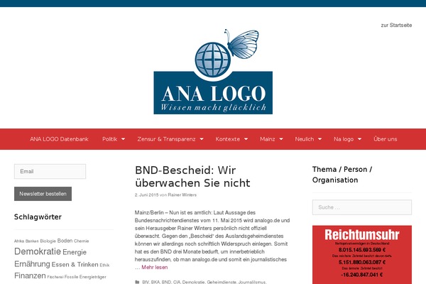 analogo.de site used Forefront