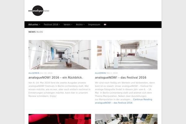 Hueman theme site design template sample