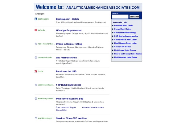 analyticalmechanicsassociates.com site used Fastcar