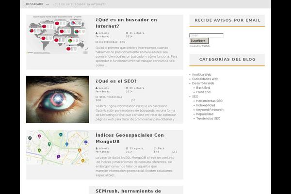 Valenti Child theme site design template sample