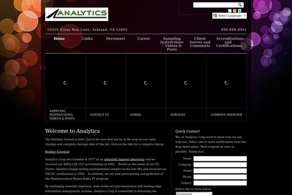analyticscorp.com site used Newscast