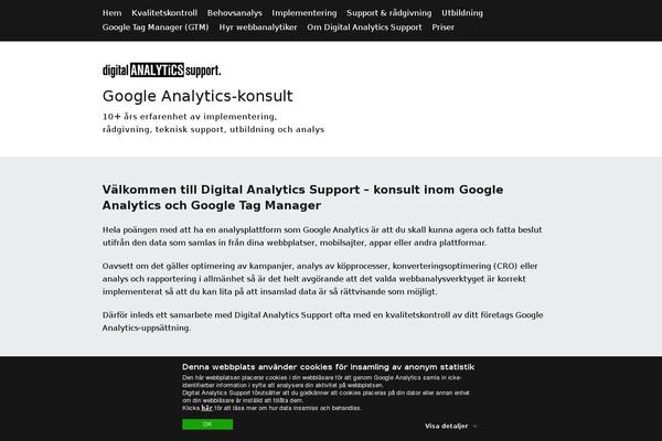 analyticssupport.se site used DMS